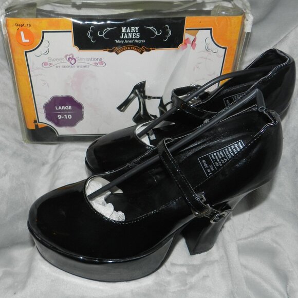 Mary Janes Platform Chunky High Heels Patent Leather Adult🆕SHIPS FAST😮‍💨⚡🚚 - Picture 10 of 15